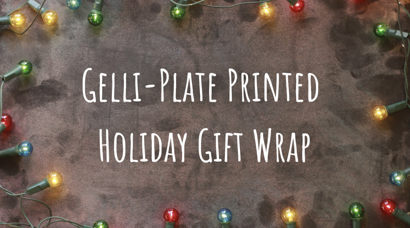 Event image Gelli-Plate Printed Holiday Gift Wrap